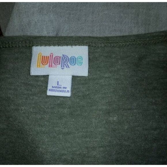 LULAROE GRAY TUNIC SZ.L GUC. - Picture 3 of 4